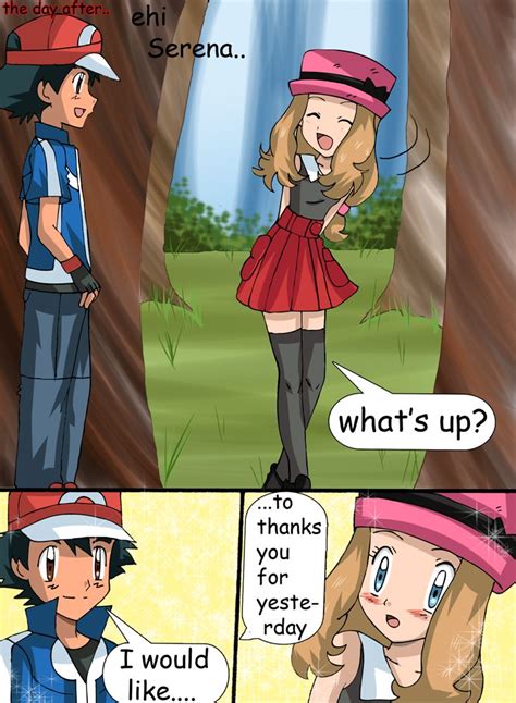 A parody porn comic featuring Ash in an FFM threesome with Bonnie and Serena by PalComix. 